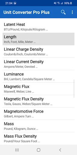 Unit Converter Pro Plus screenshot 1