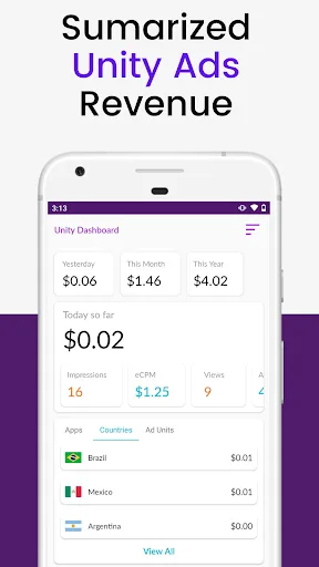 Dash For Unity Ads Stats screenshot 1