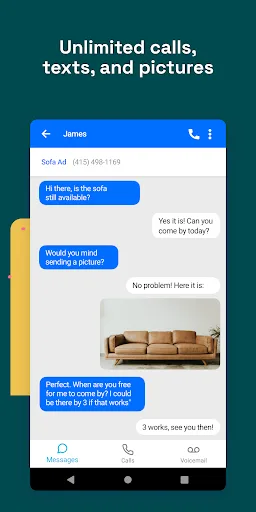 Unlisted - Second Phone Number screenshot 3