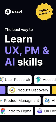 Uxcel: Learn UX design, PM, AI screenshot 1