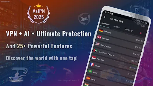 AI VPN - Fast Secure by Vaipn screenshot 1