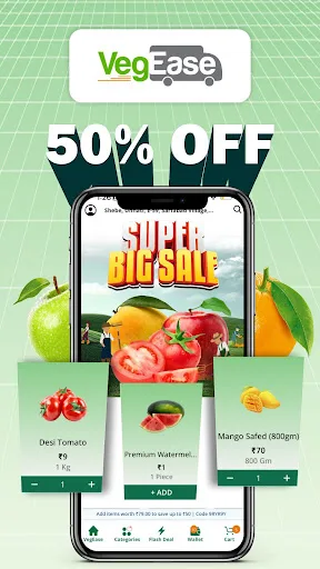 Fruits & Vegetable App-VegEase screenshot 1