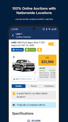 CarMax Auctions screenshot 1