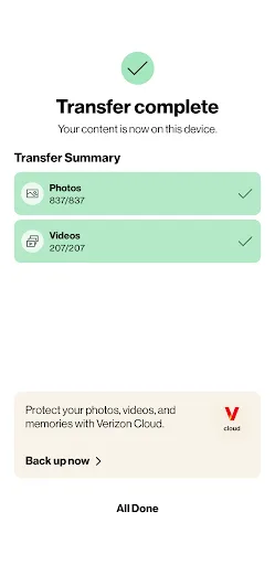 Verizon Content Transfer screenshot 5
