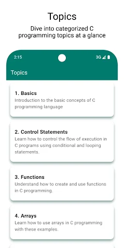 C Programs: Read, Learn, Chat screenshot 1