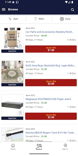 Vista Auction - Charlotte screenshot 3