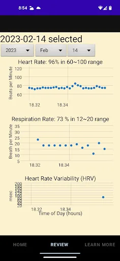 EZ Heart & Respiration Monitor screenshot 3