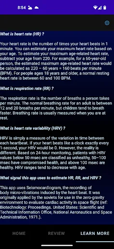 EZ Heart & Respiration Monitor screenshot 5