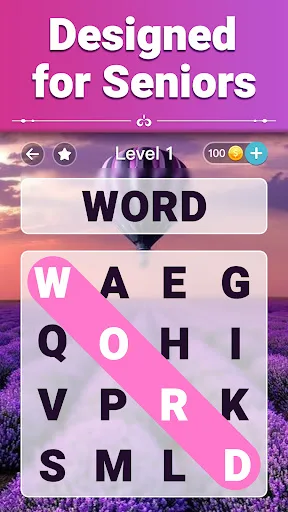Vita Word Search for Seniors screenshot 1