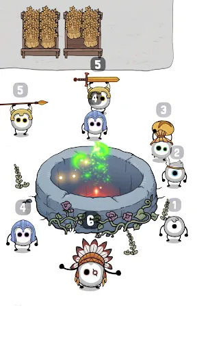 Idle Tribe: Merge Circle Town screenshot 1