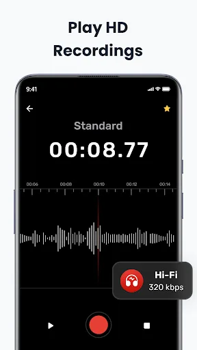 Voice Recorder For Android screenshot 1