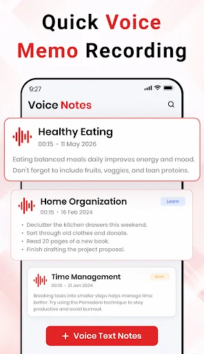 Voice Memo - Recorder & Notes screenshot 3