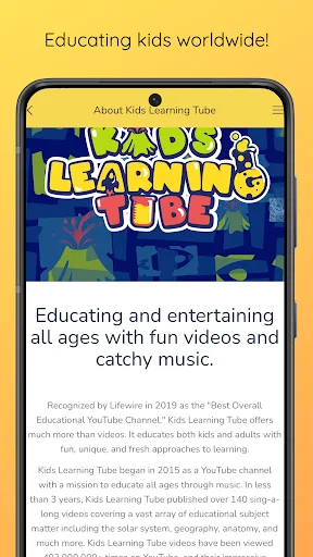 Kids Learning Tube screenshot 1