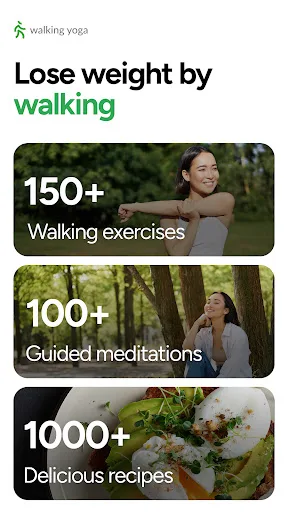 Walking Yoga: Walk & Fitness screenshot 1