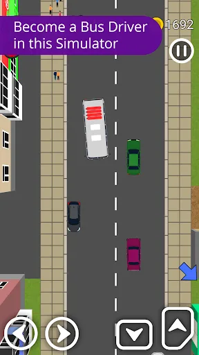 Bus Driver Simulator 2D screenshot 1