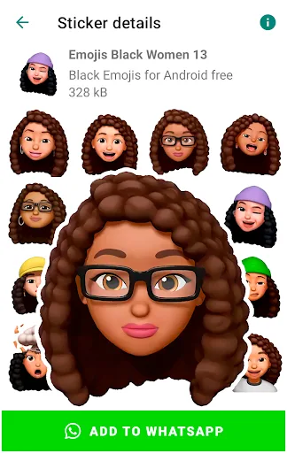 Emoji Black People Stickers screenshot 4