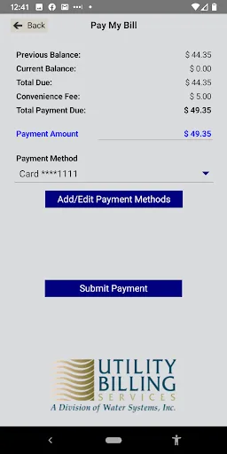 Utility Billing Services screenshot 3