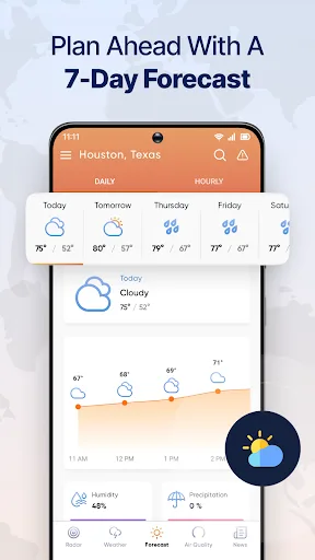 Live Weather Radar Launcher screenshot 2