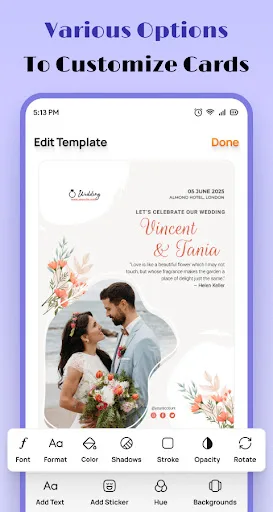 Wedding Invitation Maker App screenshot 2