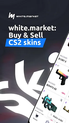 white.market: trade CS2 skins screenshot 1