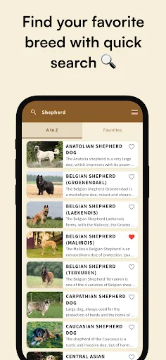 Dog Breeds Guide screenshot 5