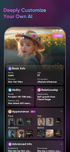 Paradot: Personal AI chat screenshot 1