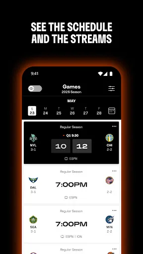 WNBA - Live Games & Scores screenshot 4