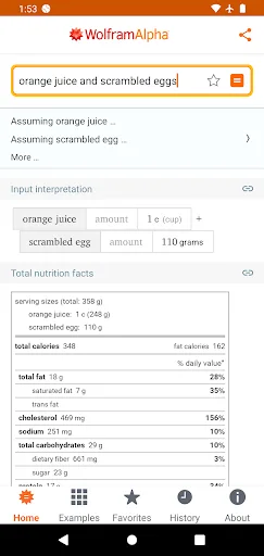 WolframAlpha Classic screenshot 4
