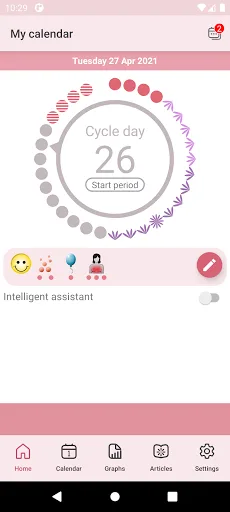 WomanLog Period Calendar screenshot 1