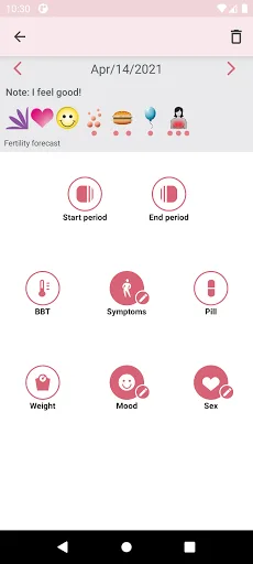WomanLog Period Calendar screenshot 3