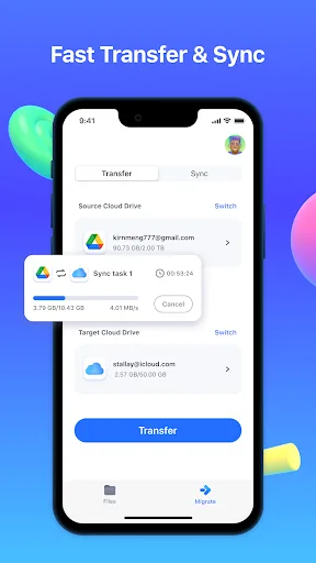 InClowdz - Cloud Transfer screenshot 3