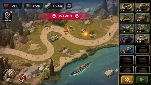 WWII Defense: RTS Army TD game screenshot 1