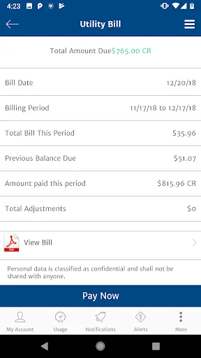 My Utility Account - Mobile screenshot 3