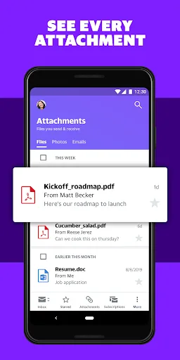 Yahoo Mail Go- Organized Email screenshot 2