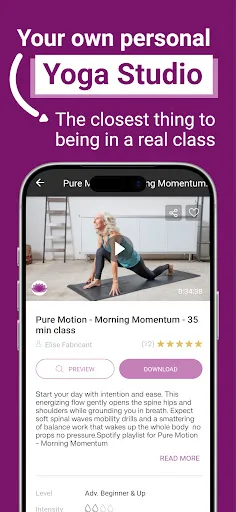 Yoga Download | Yoga Class App screenshot 2