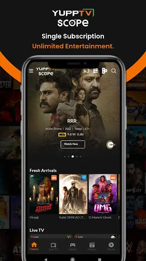 YuppTV Scope screenshot 1