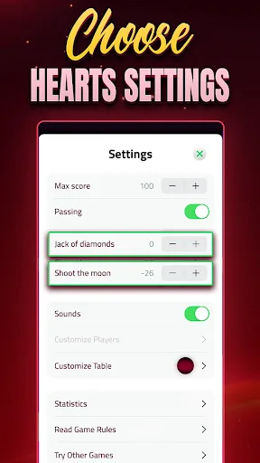 Hearts Single Player - Offline screenshot 3