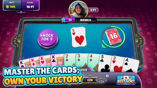Gin Rummy Super: Fun Card Game screenshot 1