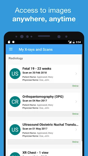 X-Ray & Imaging Patient Access screenshot 1