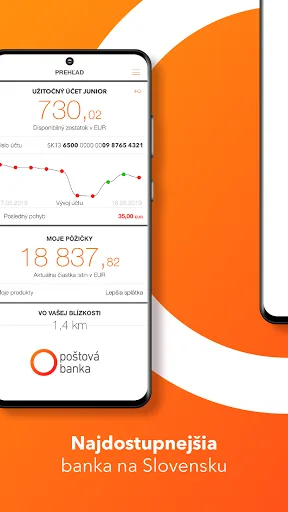Poštová banka screenshot 1