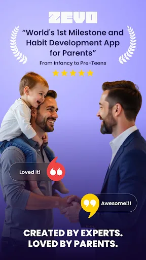 ZEVO Parenting: Milestone App screenshot 1