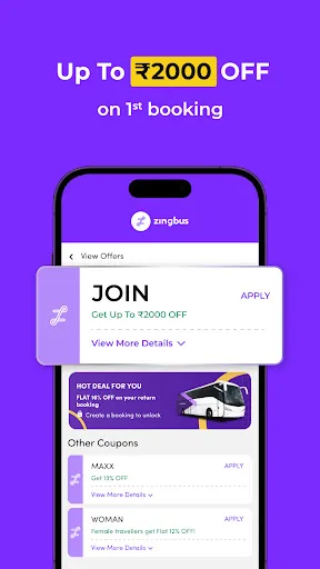 zingbus Book Bus Ticket online screenshot 2