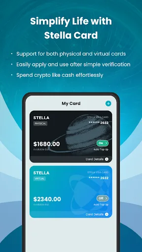 Stella Pay: Crypto Cards screenshot 4