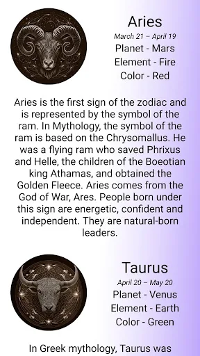 Zodiac Signs and Meaning screenshot 2