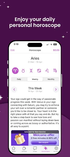 Zodiac Psychics: Tarot Reading screenshot 5