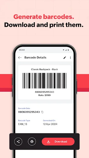 Barcode & QR Code Generator screenshot 3