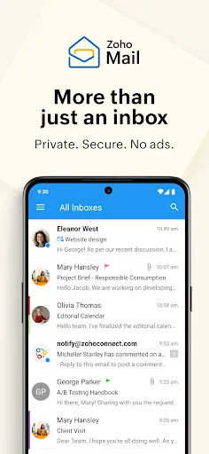 Zoho Mail - Email and Calendar screenshot 1