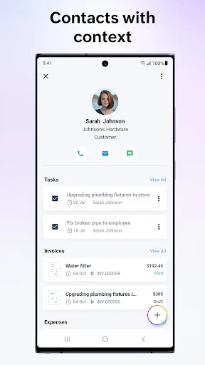 Zoho Solo - To do, CRM, bills screenshot 2