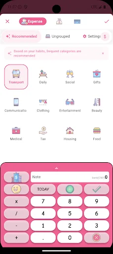 Money+ Cute Expense Tracker screenshot 2