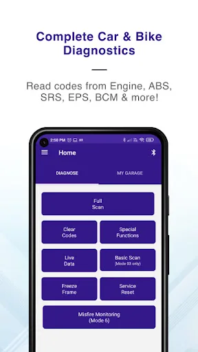 OBD Scanner ELM327: GaragePro screenshot 1